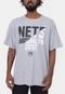 Camiseta NBA Plus Size SpotLight Brooklyn Nets Cinza Mescla - Marca NBA