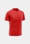 Camiseta Masculina Manga Curta Esporte Fitness Básica Premium Corrida Vermelho - Marca Life