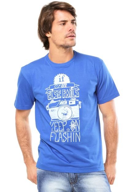 Camiseta FiveBlu Flashin Azul - Marca FiveBlu