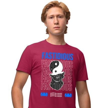 Camisa Camiseta Genuine Grit Masculina Estampada Algodão 30.1 Fastidious - P - Bordo - Marca Genuine
