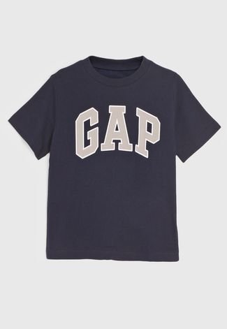 Camiseta Infantil GAP Logo Azul