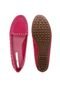 Mocassim Moleca Tachas Rosa - Marca Moleca