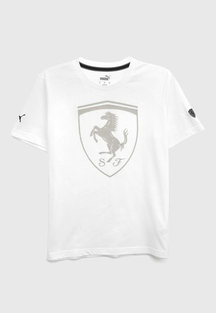 Camiseta Puma Infantil Ferrari Branca - Marca Puma