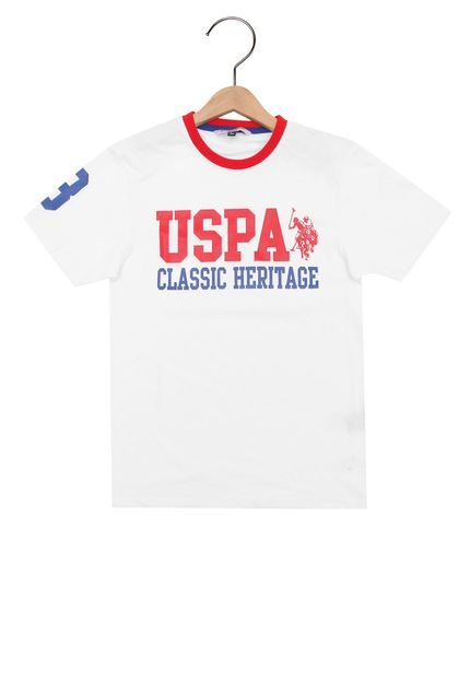 Camiseta U.S. Polo Logo Branca - Marca U.S. Polo