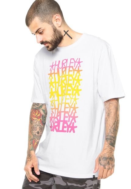 Camiseta Manga Curta  Hurley Haze Stecky Hurley Colle Branca - Marca Hurley