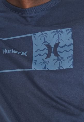 Camiseta Hurley Natural Pe Azul