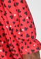 Vestido FiveBlu Curto Corações Vermelho - Marca FiveBlu