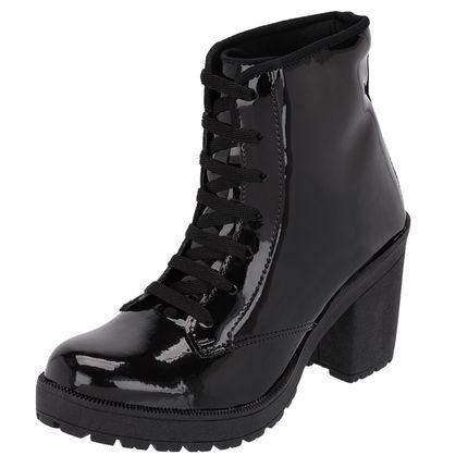 Bota Navit Shoes Tratorada em Verniz Preto - Marca Navit Shoes