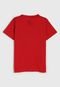 Camiseta Elian Infantil Lisa Vermelha - Marca Elian