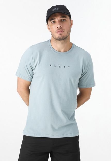 Camiseta Rusty Reta Silk Azul - Marca Rusty
