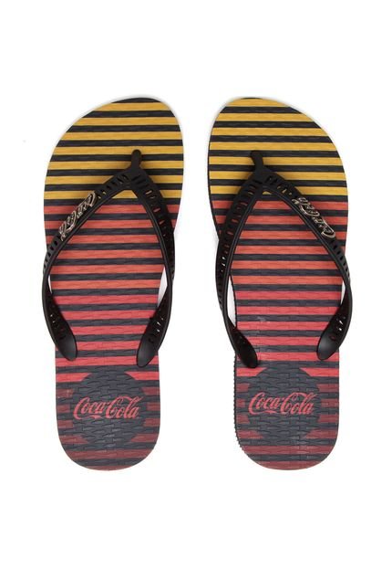 Chinelo Coca Cola Shoes Bars Preto - Marca Coca Cola