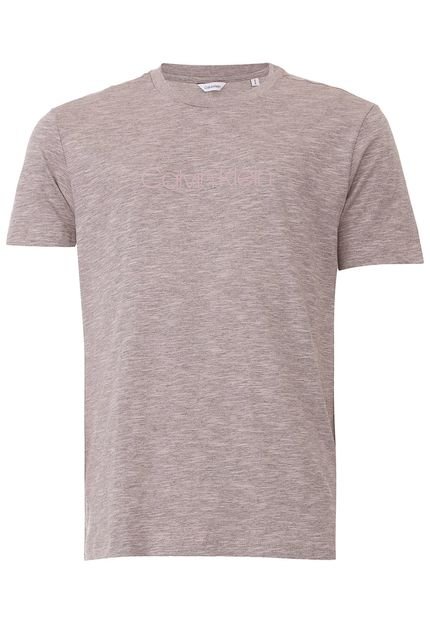 Camiseta Calvin Klein Flamê Marrom - Marca Calvin Klein