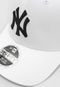 Boné Fechado New Era New York Yankees MLB Aba Curva Branco - Marca New Era