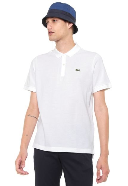 Camisa Polo Lacoste L!VE Logo Branca - Marca Lacoste
