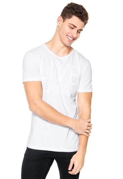 Camiseta Calvin Klein Jeans Live Branca - Marca Calvin Klein Jeans
