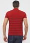 Camisa Polo Lacoste Reta Listrada Vermelha - Marca Lacoste