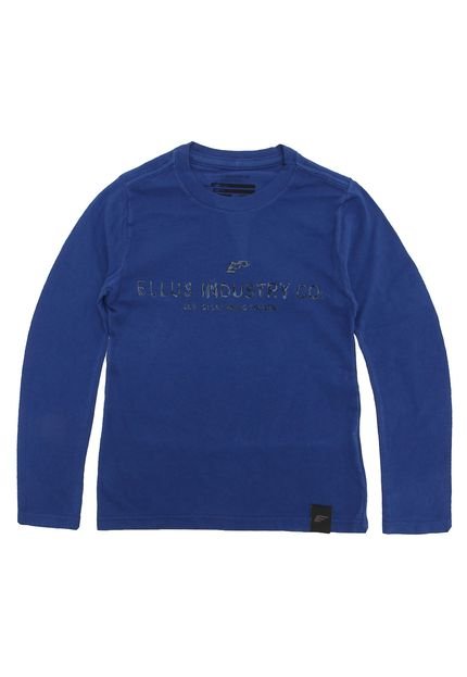 Camiseta Ellus Kids Menino Escrita Azul - Marca Ellus Kids