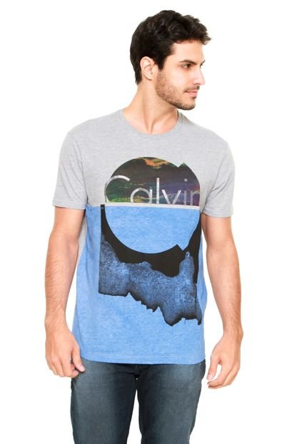Camiseta Calvin Klein Jeans Estampada Cinza - Marca Calvin Klein Jeans