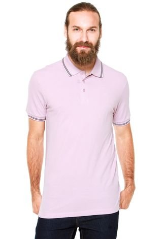 Camisa Polo Forum Muscle Rosa