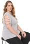 Blusa Cativa Plus Strappys Cinza - Marca Cativa Plus