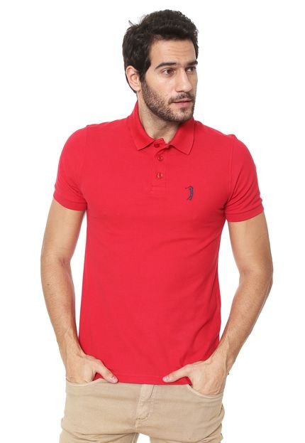 Camisa Polo Aleatory Reta Básica Vermelho - Marca Aleatory