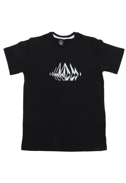 Camiseta Volcom Menino Frontal Preta - Marca Volcom