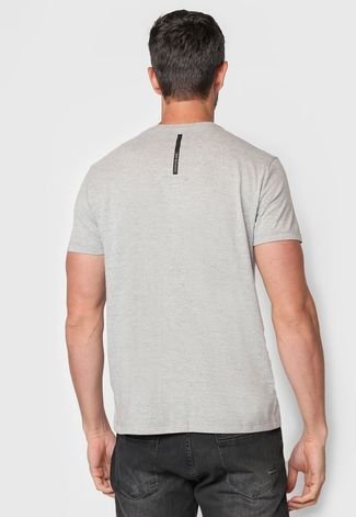 Camiseta Calvin Klein Jeans Logo Cinza - Compre Agora