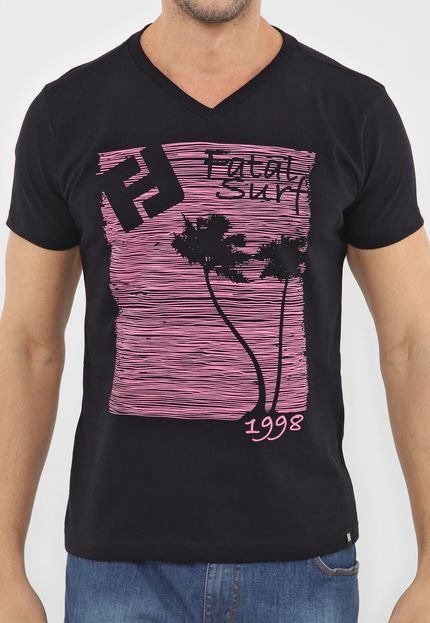 Camiseta Fatal Logo Preta Compre Agora Dafiti Brasil