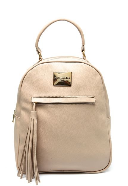 Mochila Polo London Club Tassel Bege - Marca PLC