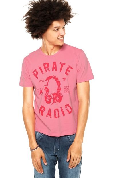 Camiseta Cavalera Pirate Radio Rosa - Marca Cavalera