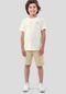 Conjunto Infantil com Camiseta Malha Linho e Bermuda - Marca Hangar 33