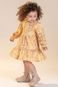 Vestido Infantil Menina com Babado Colorittá Amarelo - Marca Colorittá