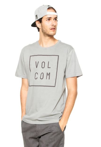 Camiseta Volcom Flag Cinza - Marca Volcom