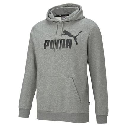 Moletom Puma Canguru ESS Big Logo Masculino Medium Gray - Marca Puma