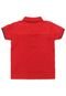 Camisa Polo Carinhoso Menino Liso Vermelho - Marca Carinhoso