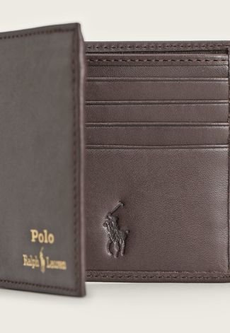 Carteira Polo Ralph Lauren Logo Marrom