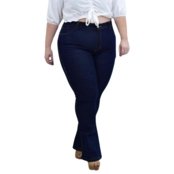 Calça Plus Size Flare Alleppo Jeans Tamara Azulão - Marca Alleppo Jeans