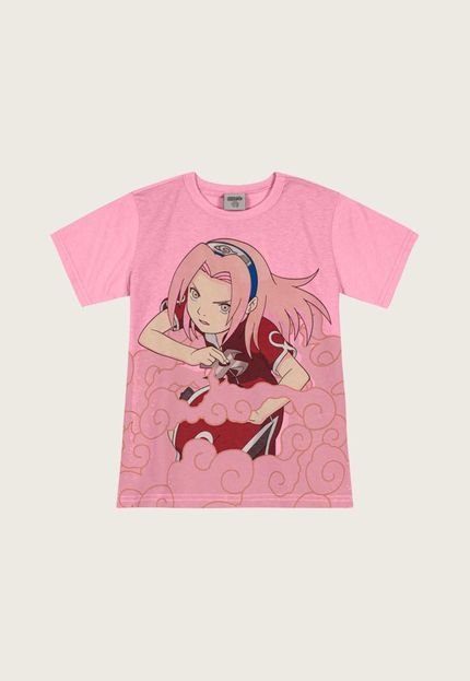 Camiseta Infantil Brandili Sakura Rosa - Marca Brandili