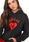 Moletom Flanelado Fechado adidas Originals Vday Hoodie Preto - Marca adidas Originals