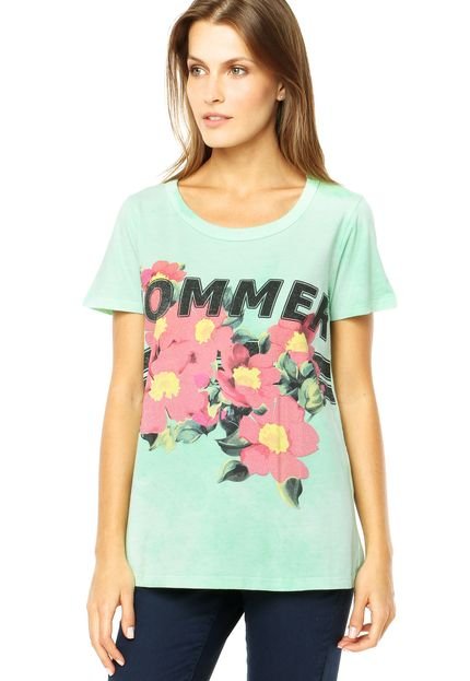 Camiseta Sommer Boy Flower Verde - Marca Sommer