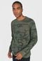Blusa de Moletom Fechada Calvin Klein Camuflado Verde - Marca Calvin Klein
