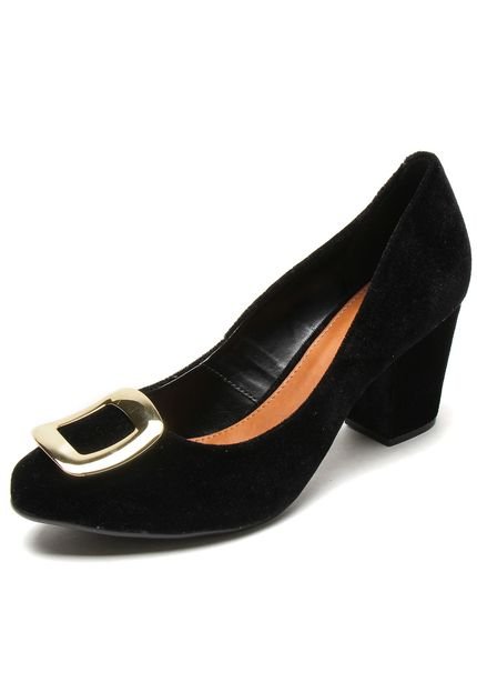 Scarpin DAFITI SHOES Enfeite Preto - Marca DAFITI SHOES