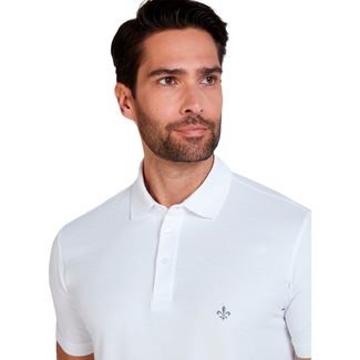Camisa Polo Dudalina Ultrasoft Pima OU24 Branco Masculino