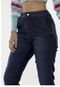 Calça Jeans Mom Jogger Sob Azul Escura com Elastano - Marca SOB