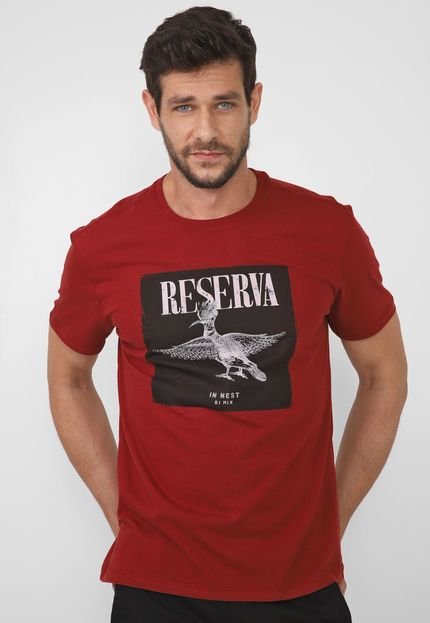 Camiseta Reserva Estampada Vinho - Marca Reserva