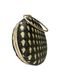 Bolsa Clutch Liage Redonda Festa Brilho Brilhante e Metal Dourada Preta - Marca Liage