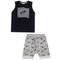 Conjunto Infantil Menino Geometric Dino Hrradinhos Preto - Marca HRRADINHOS