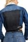 Jaqueta Jeans Mix Cropped Reversa Azul - Marca Reversa