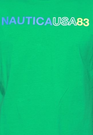 Camiseta Nautica Estampada Verde