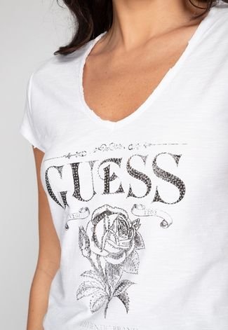 Camiseta Hotfix Flower Guess